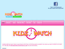 Tablet Screenshot of kidzwatchcenterville.com